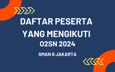 Daftar Peserta yang mewakili SMAN 8 Jakarta di lomba O2SN 2024